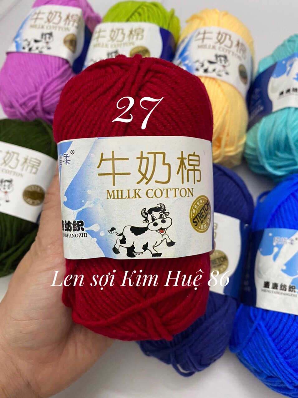 Len milk bò cuộn 50g