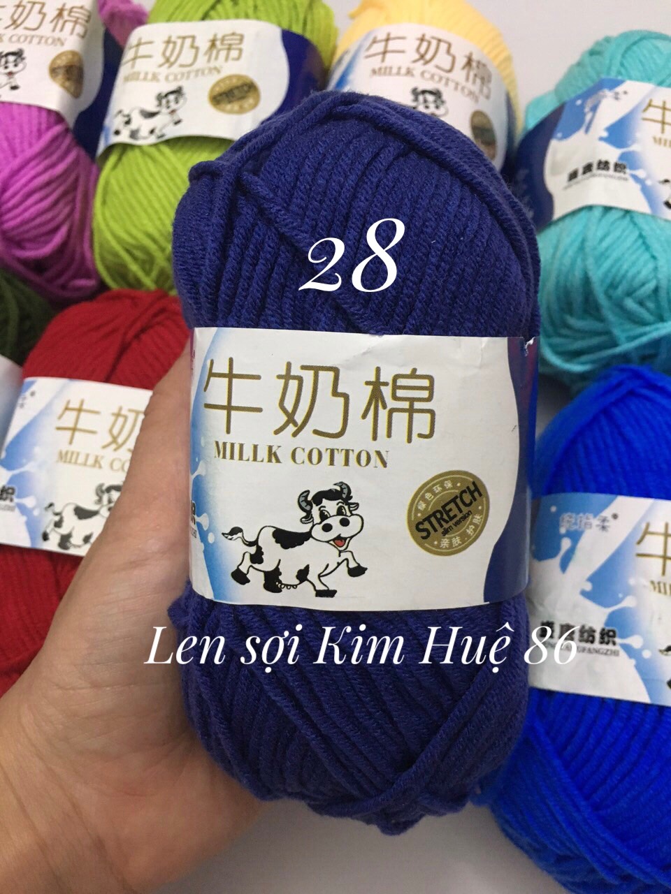 Len milk bò cuộn 50g