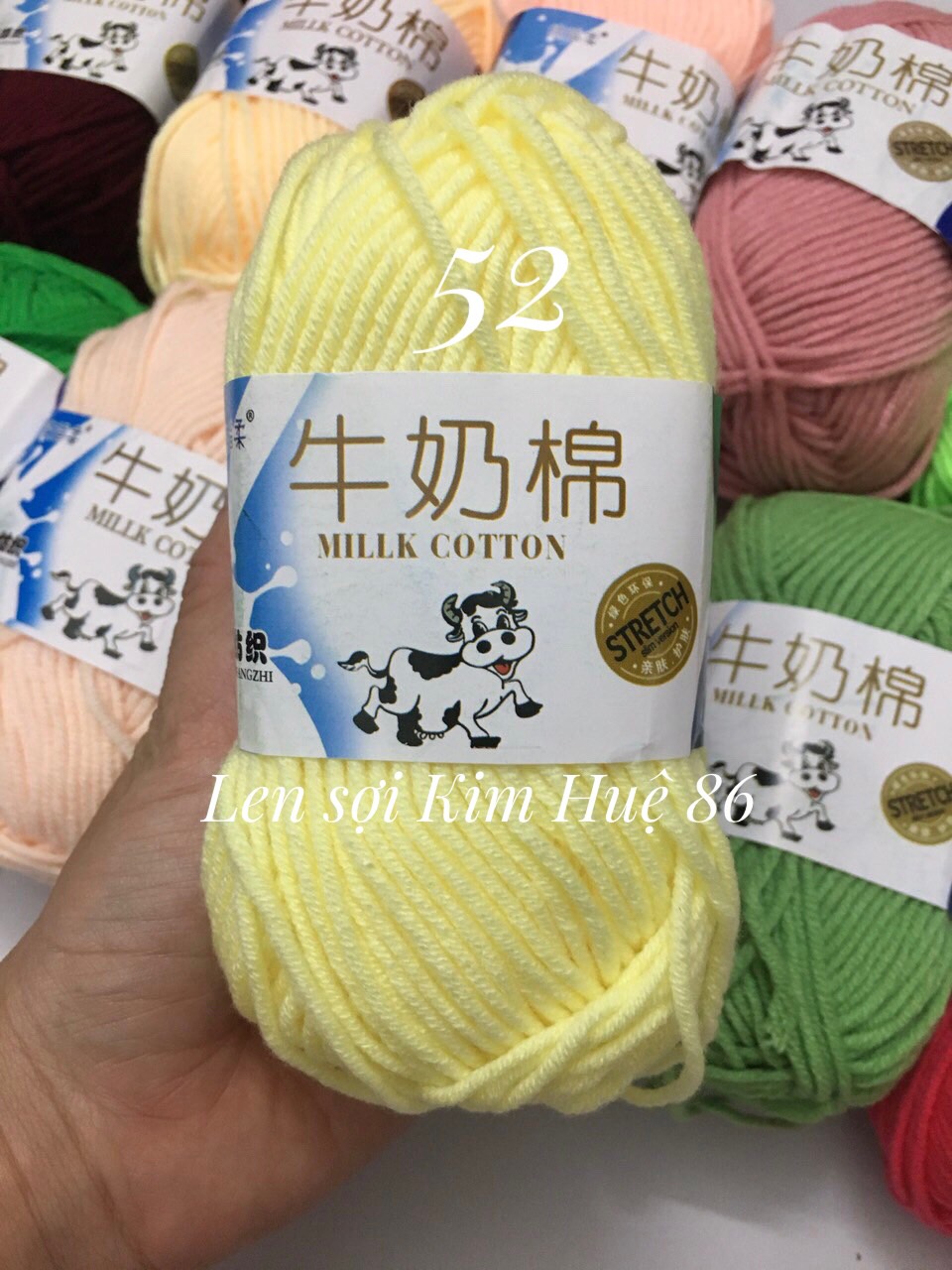 Len milk bò cuộn 50g