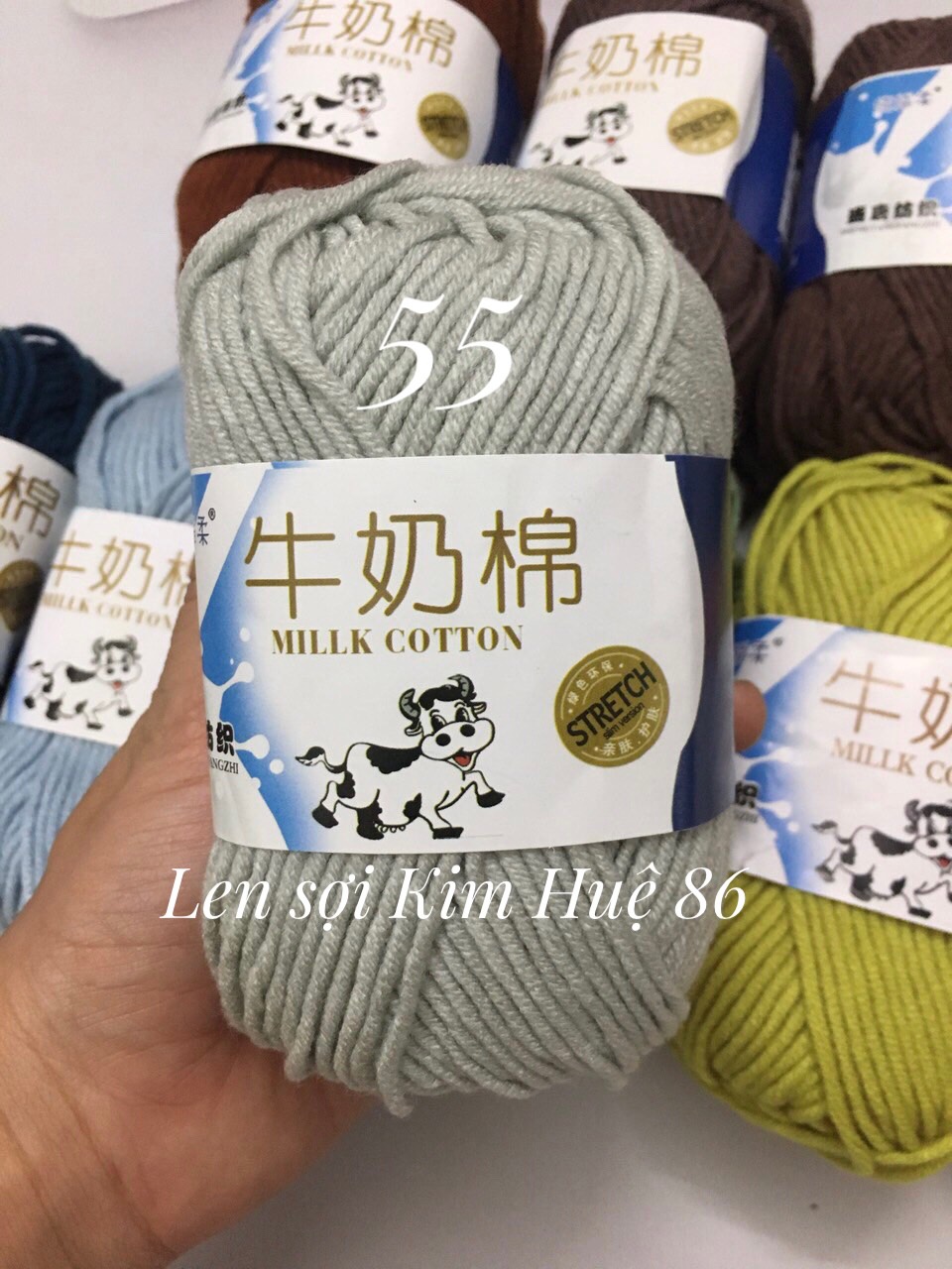 Len milk bò cuộn 50g