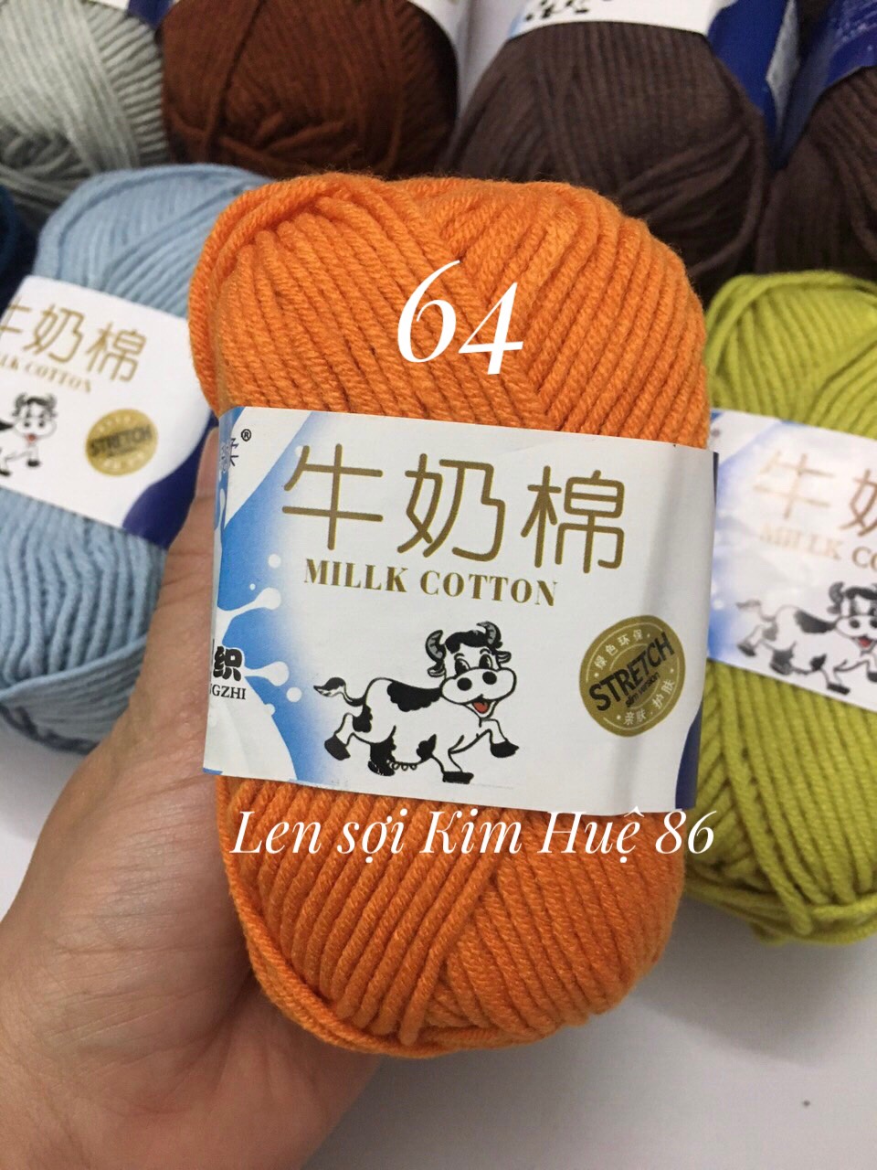 Len milk bò cuộn 50g