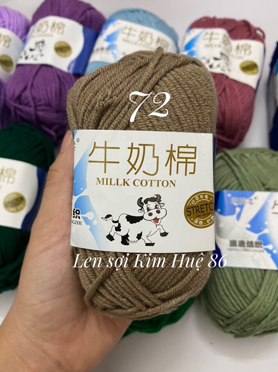 Len milk bò cuộn 50g