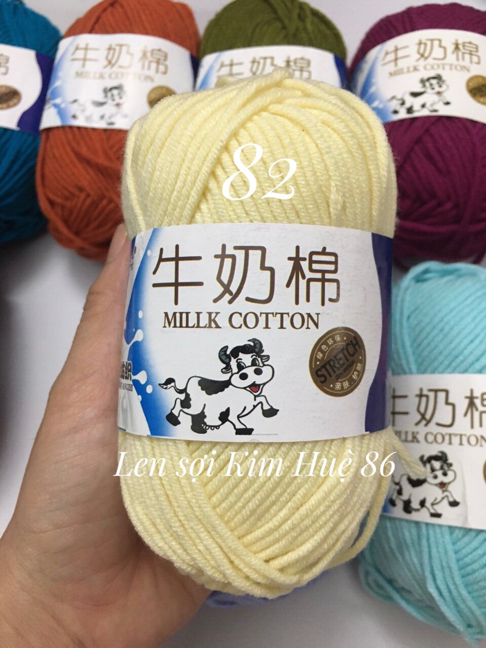 Len milk bò cuộn 50g