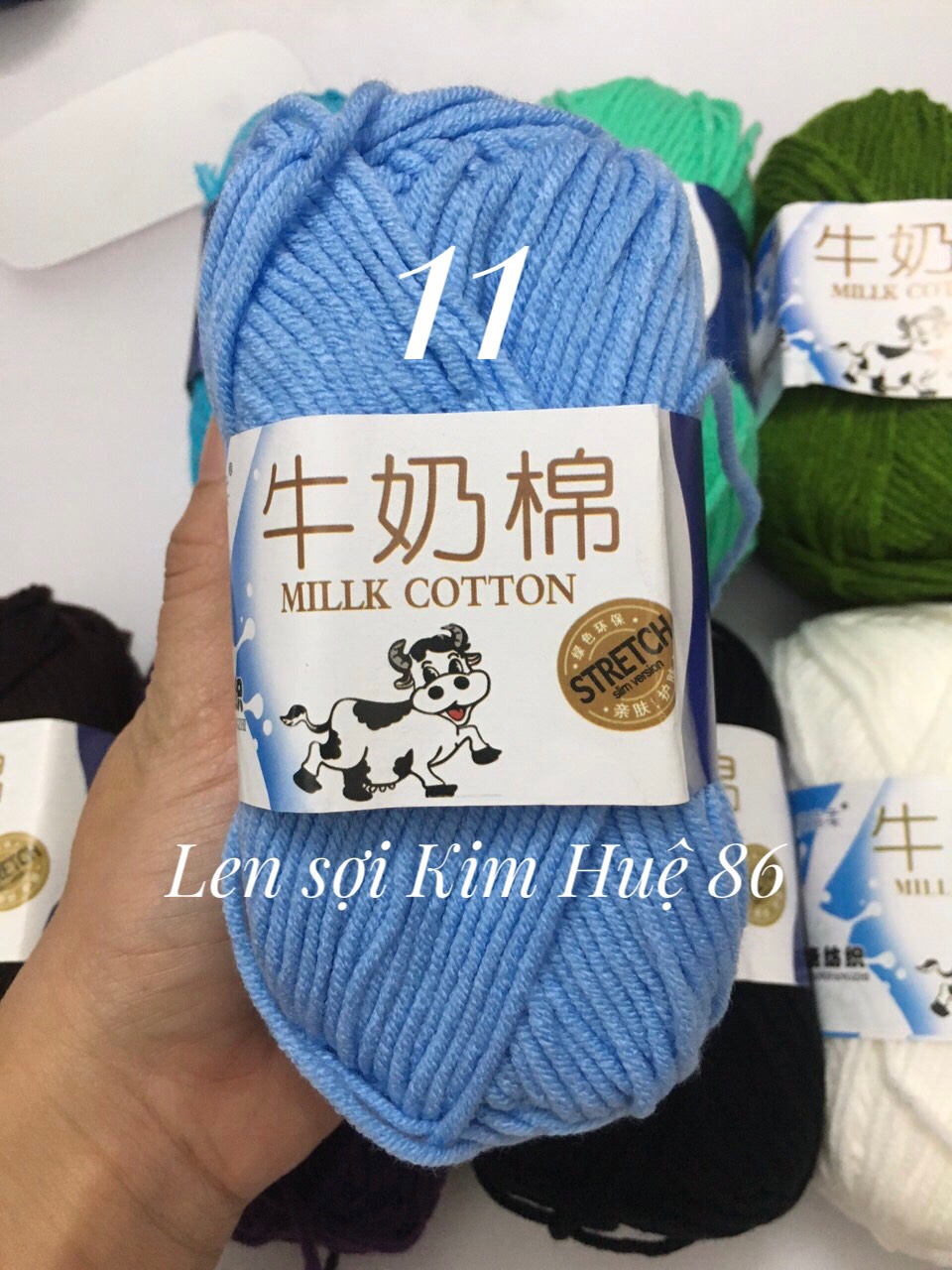 Len milk bò cuộn 50g