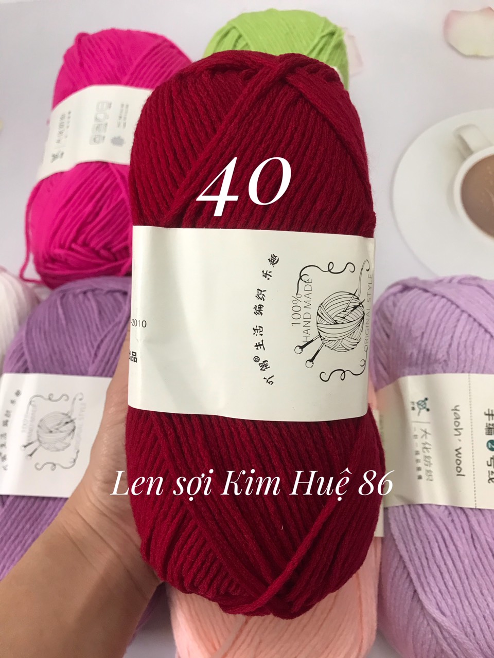 Len Yaoh Wool ( Shuxi Wool) sợi to 3mm cuộn 100g