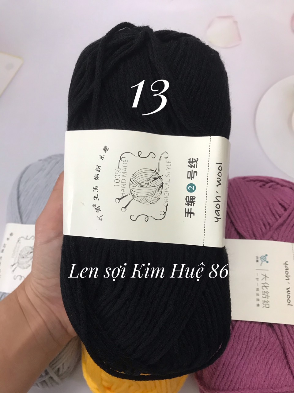 Len Yaoh Wool ( Shuxi Wool) sợi to 3mm cuộn 100g