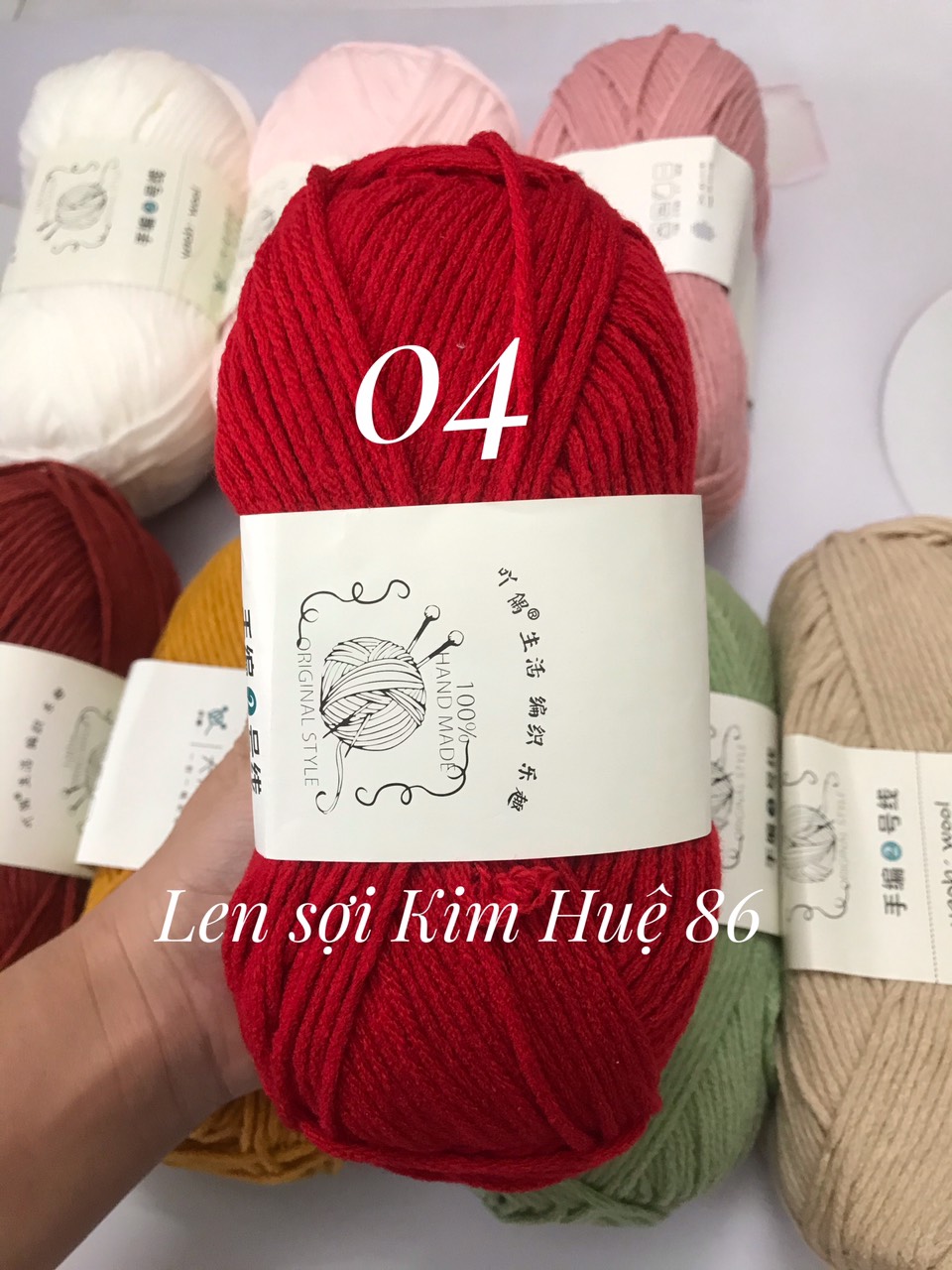 Len Yaoh Wool ( Shuxi Wool) sợi to 3mm cuộn 100g