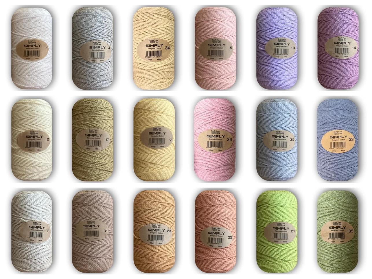 Sợi Simply cotton 150gr