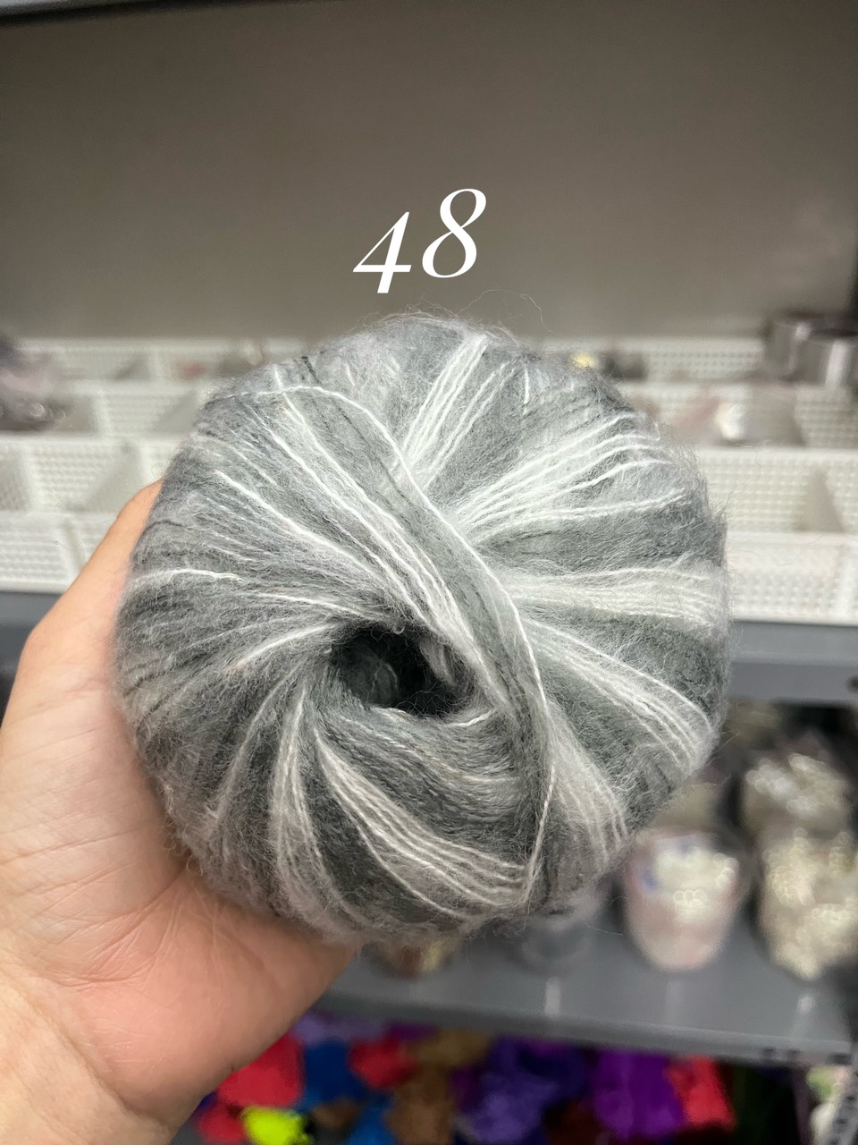Len Mohair siêu mềm mịn cuộn 25g sợi 1mm