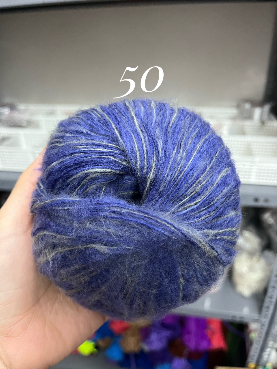 Len Mohair siêu mềm mịn cuộn 25g sợi 1mm