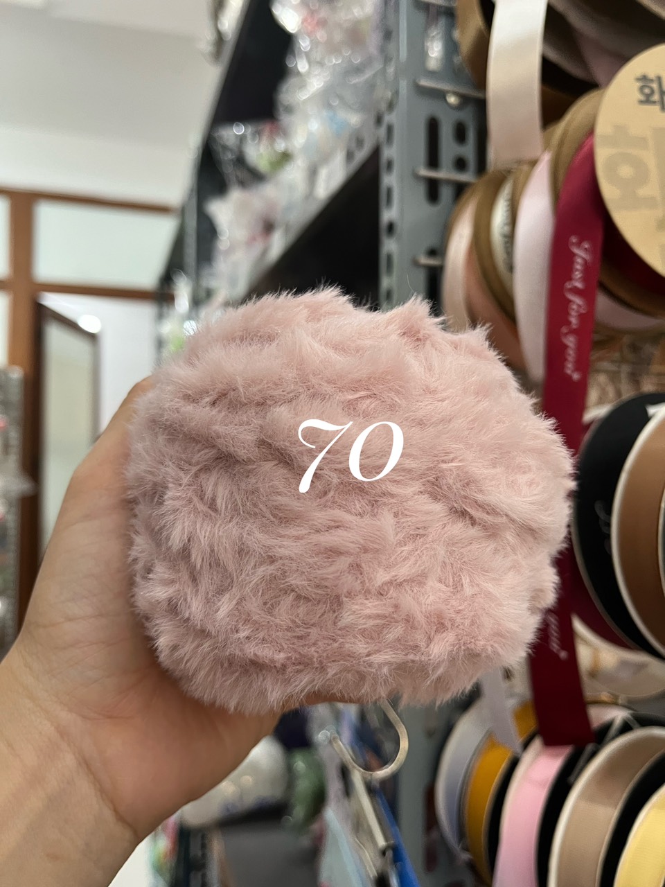 Len lông thỏ siêu mềm mịn cuộn 100g