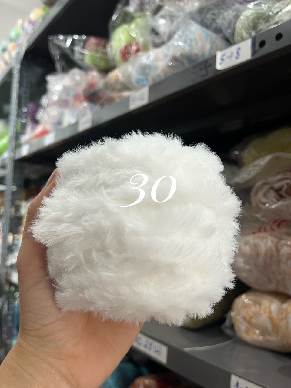 Len lông thỏ siêu mềm mịn cuộn 100g