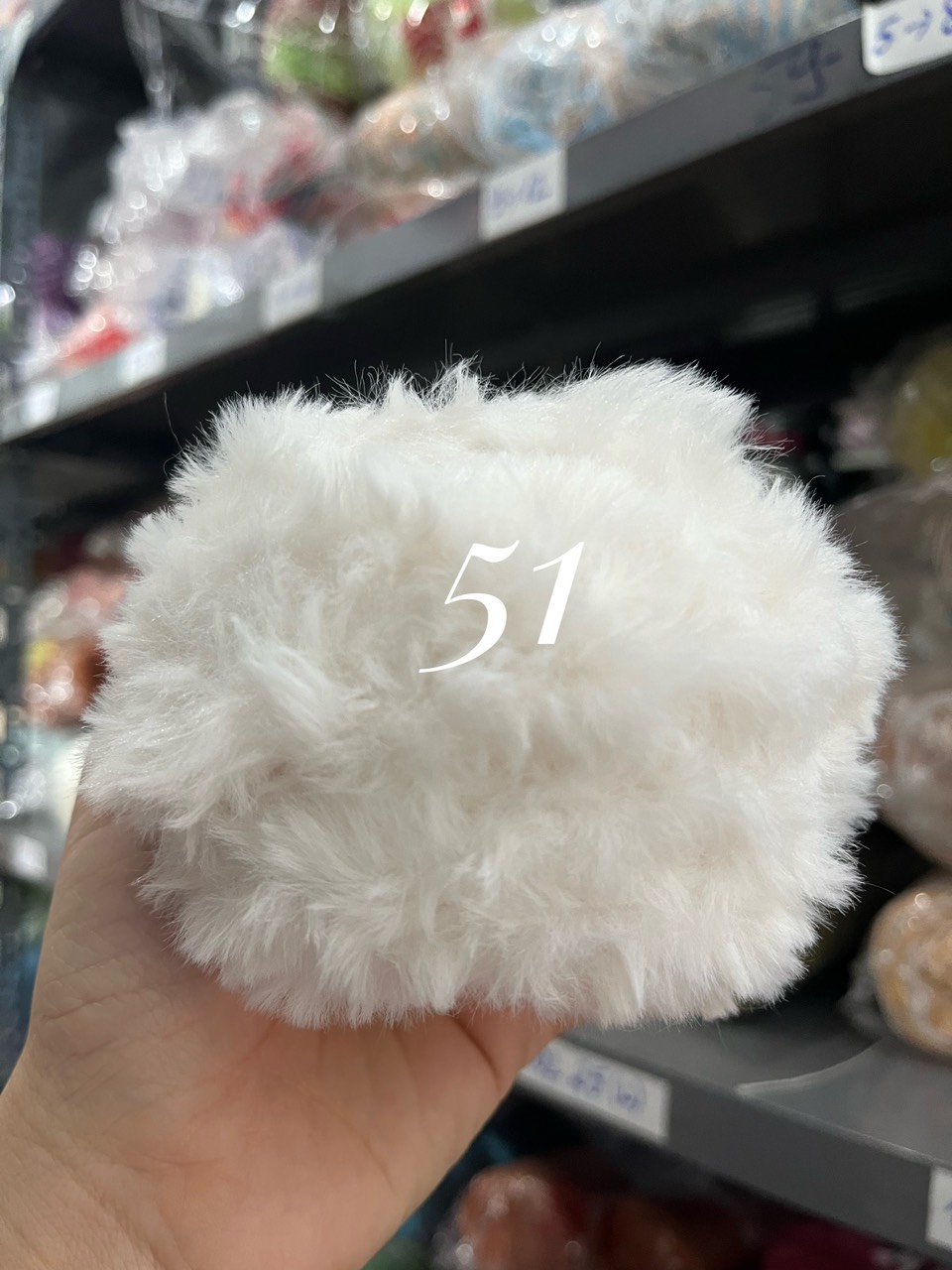 Len lông thỏ siêu mềm mịn cuộn 100g