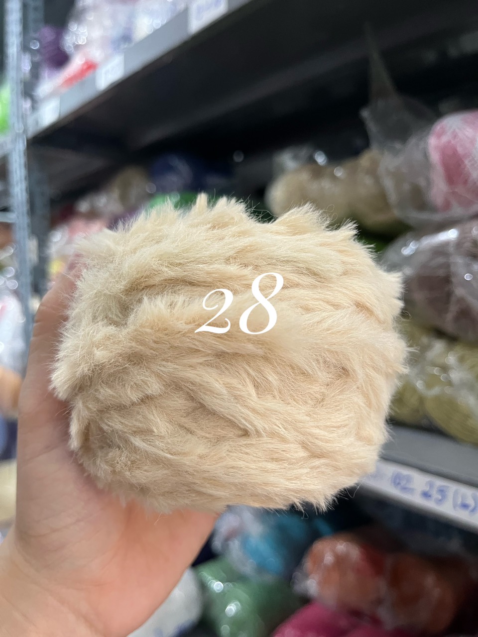 Len lông thỏ siêu mềm mịn cuộn 100g