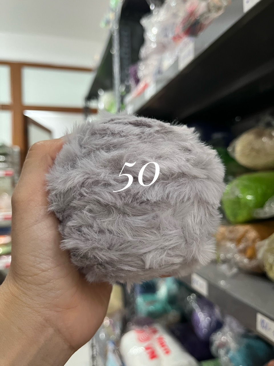 Len lông thỏ siêu mềm mịn cuộn 100g