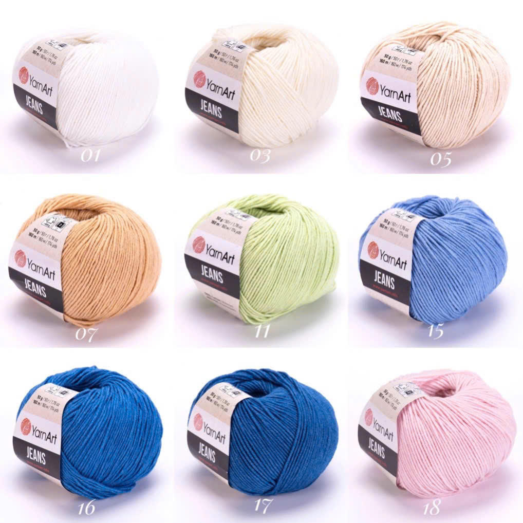Len Jeans YarnArt cuộn 50g
