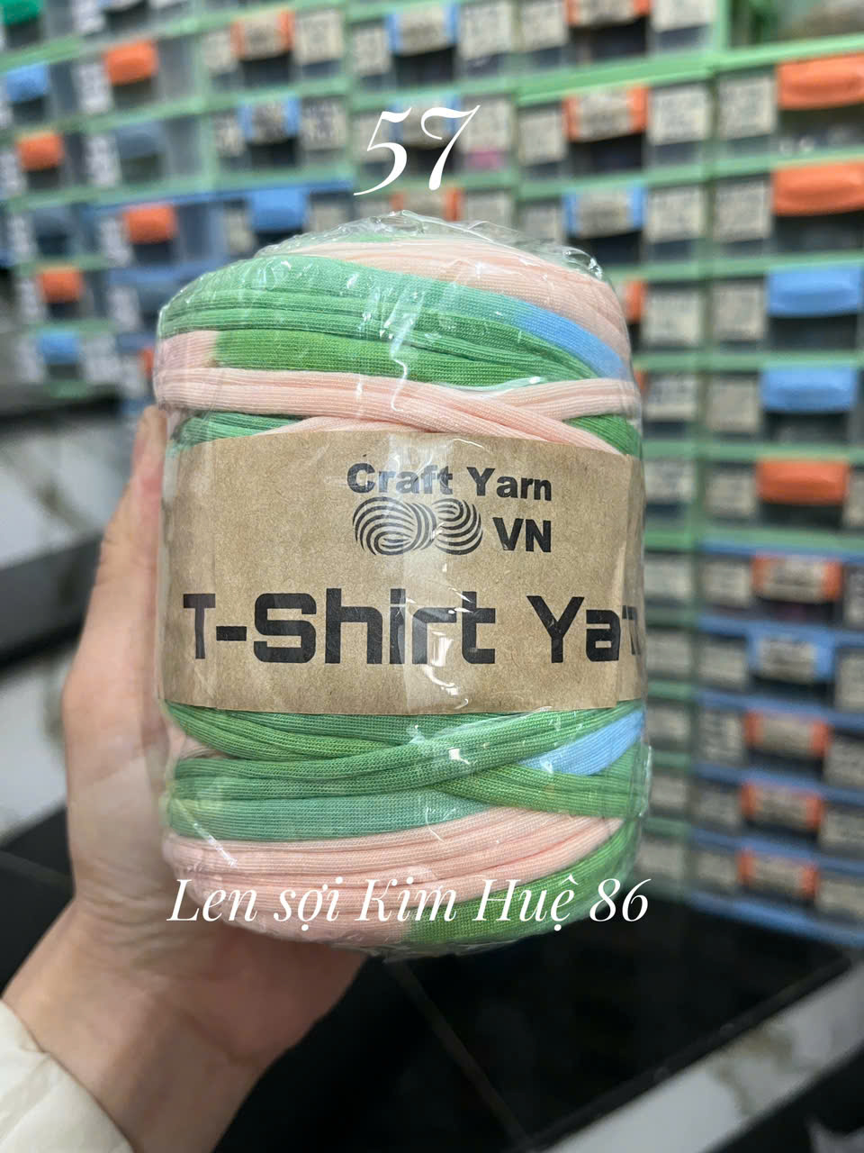 Sợi vải loang T-shirt cuộn 250g