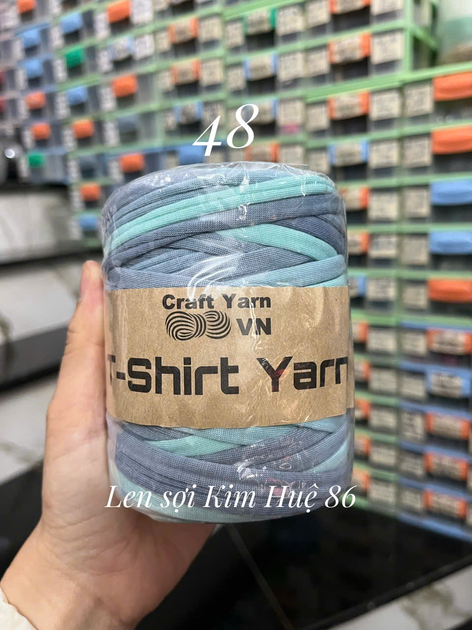 Sợi vải loang T-shirt cuộn 250g
