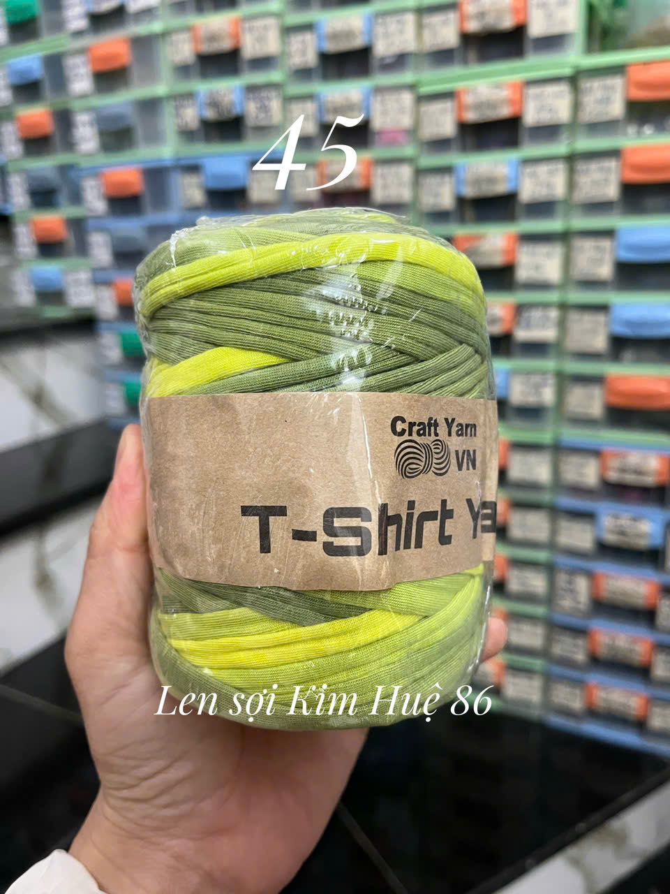 Sợi vải loang T-shirt cuộn 250g