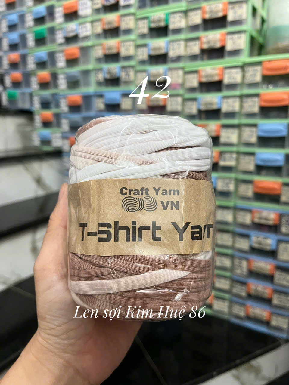 Sợi vải loang T-shirt cuộn 250g