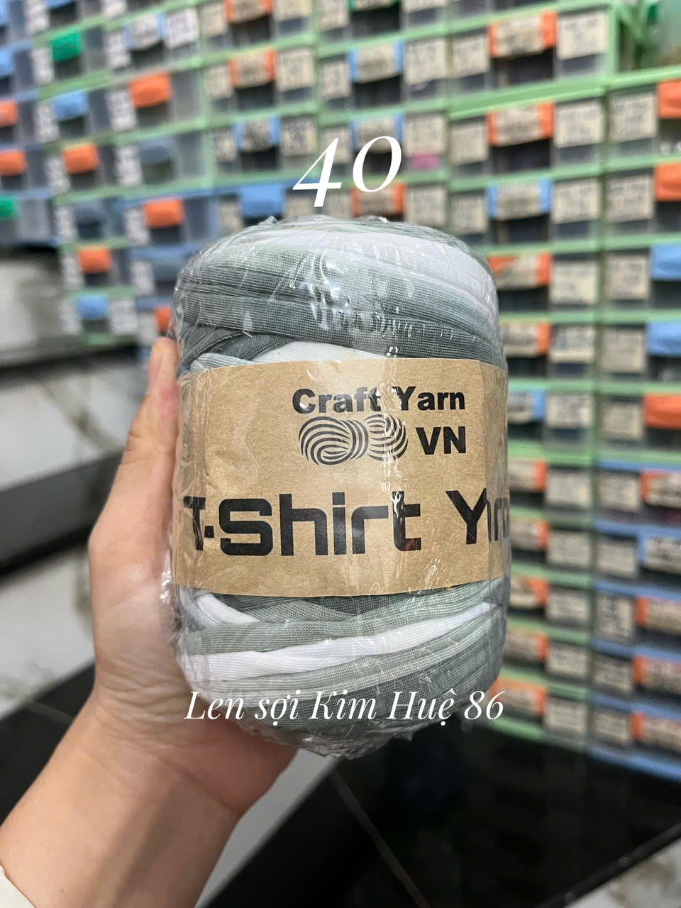 Sợi vải loang T-shirt cuộn 250g
