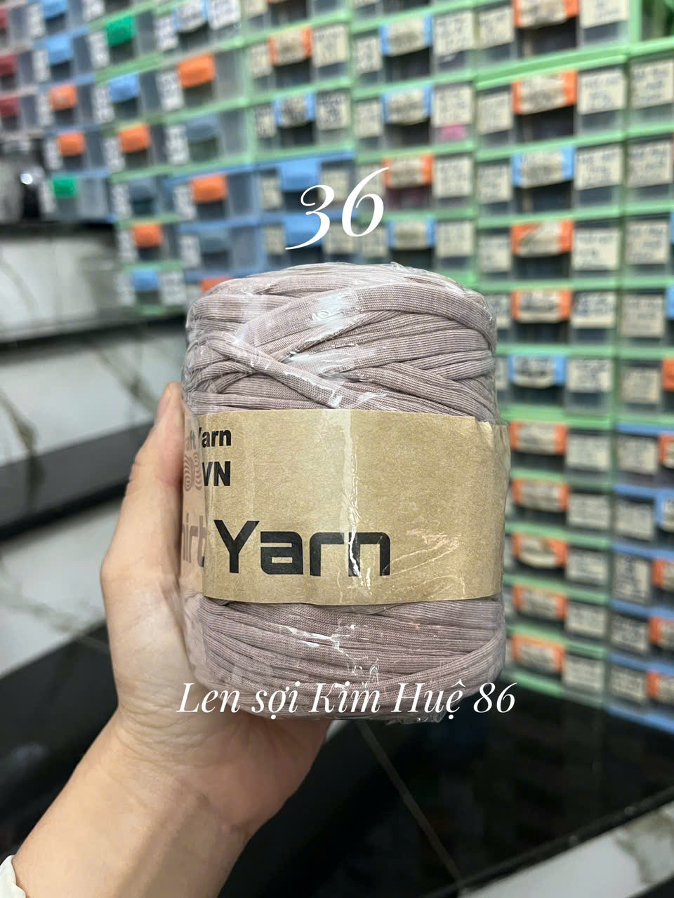 Sợi vải trơn T-shirt Yarn cuộn 250g