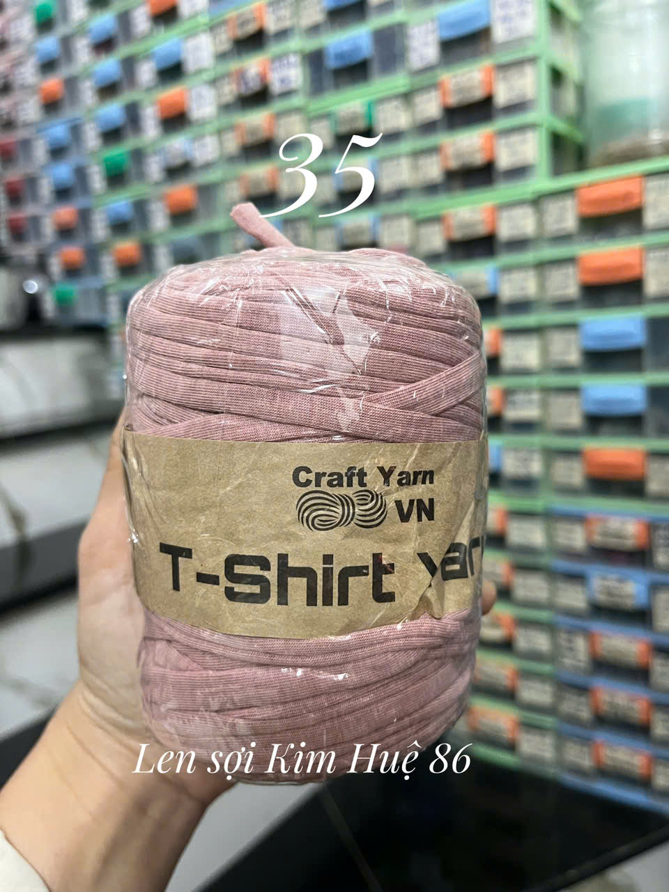 Sợi vải trơn T-shirt Yarn cuộn 250g