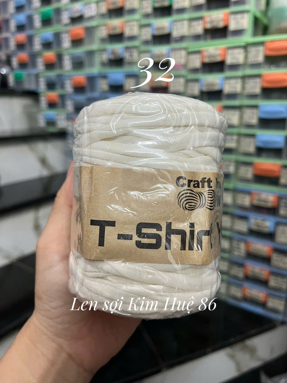 Sợi vải trơn T-shirt Yarn cuộn 250g