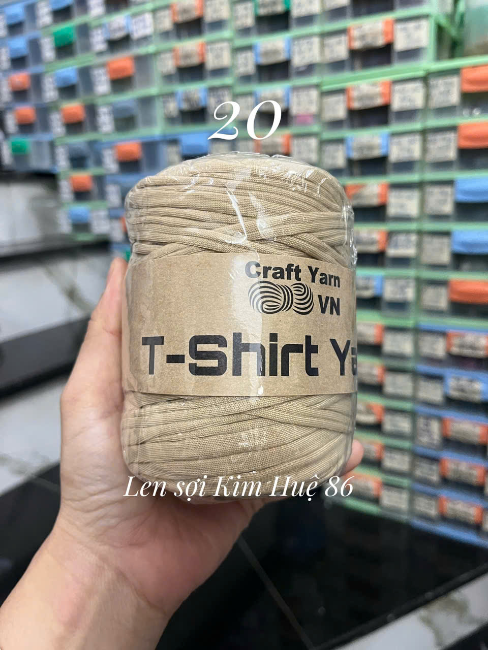 Sợi vải trơn T-shirt Yarn cuộn 250g