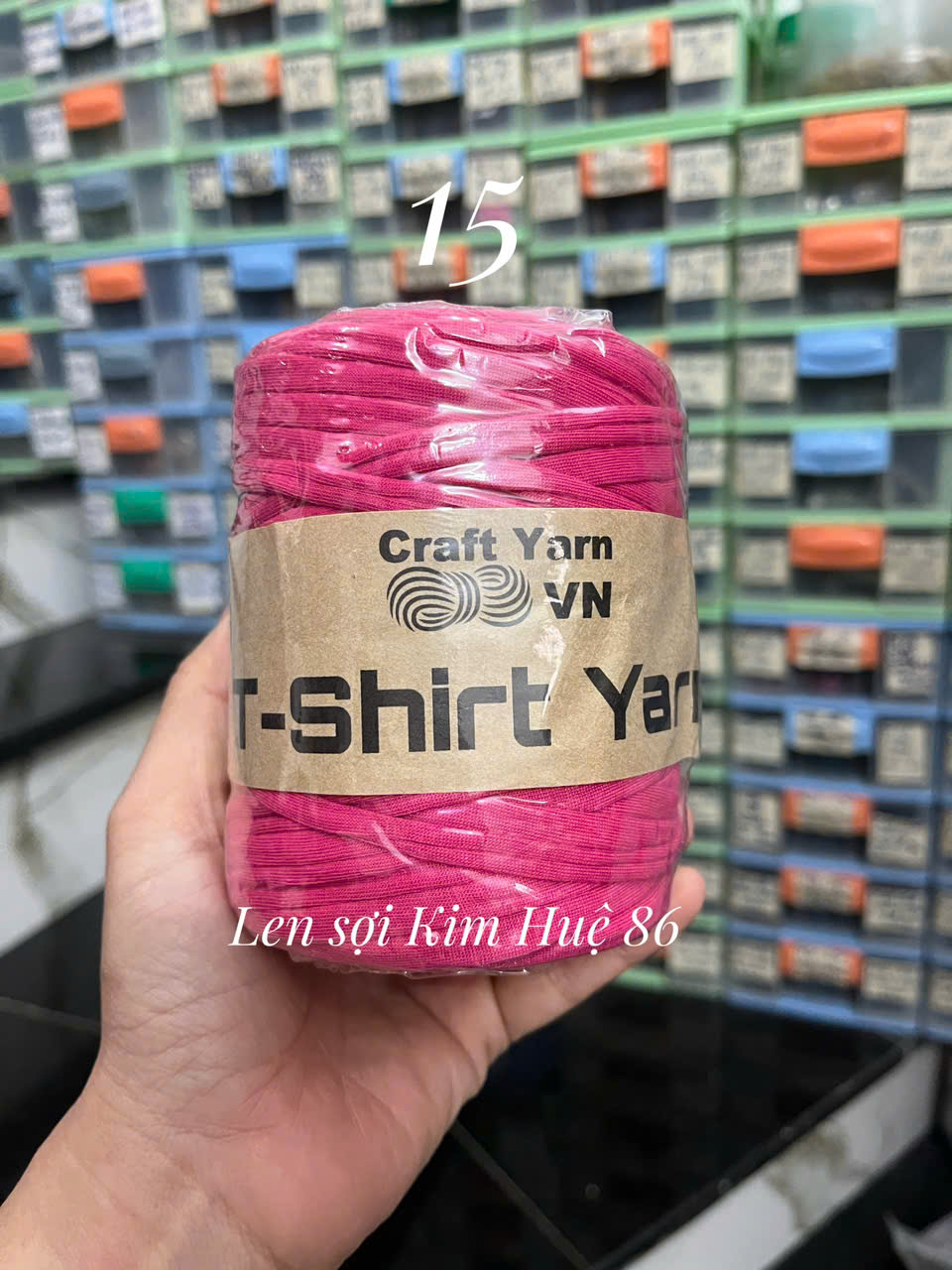 Sợi vải trơn T-shirt Yarn cuộn 250g