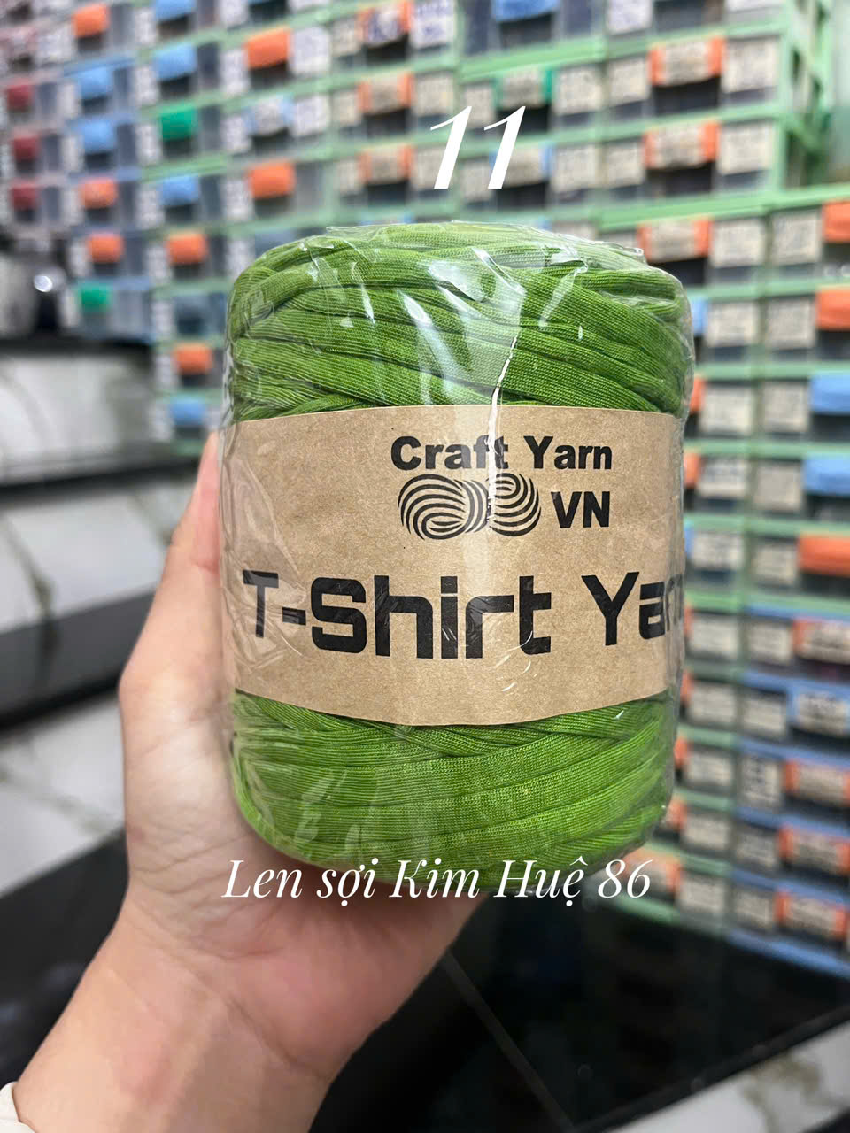 Sợi vải trơn T-shirt Yarn cuộn 250g