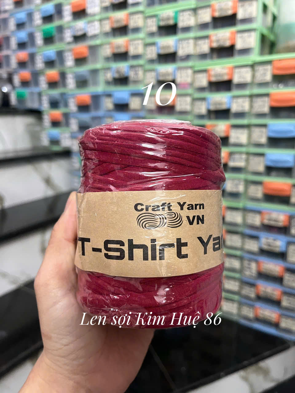 Sợi vải trơn T-shirt Yarn cuộn 250g