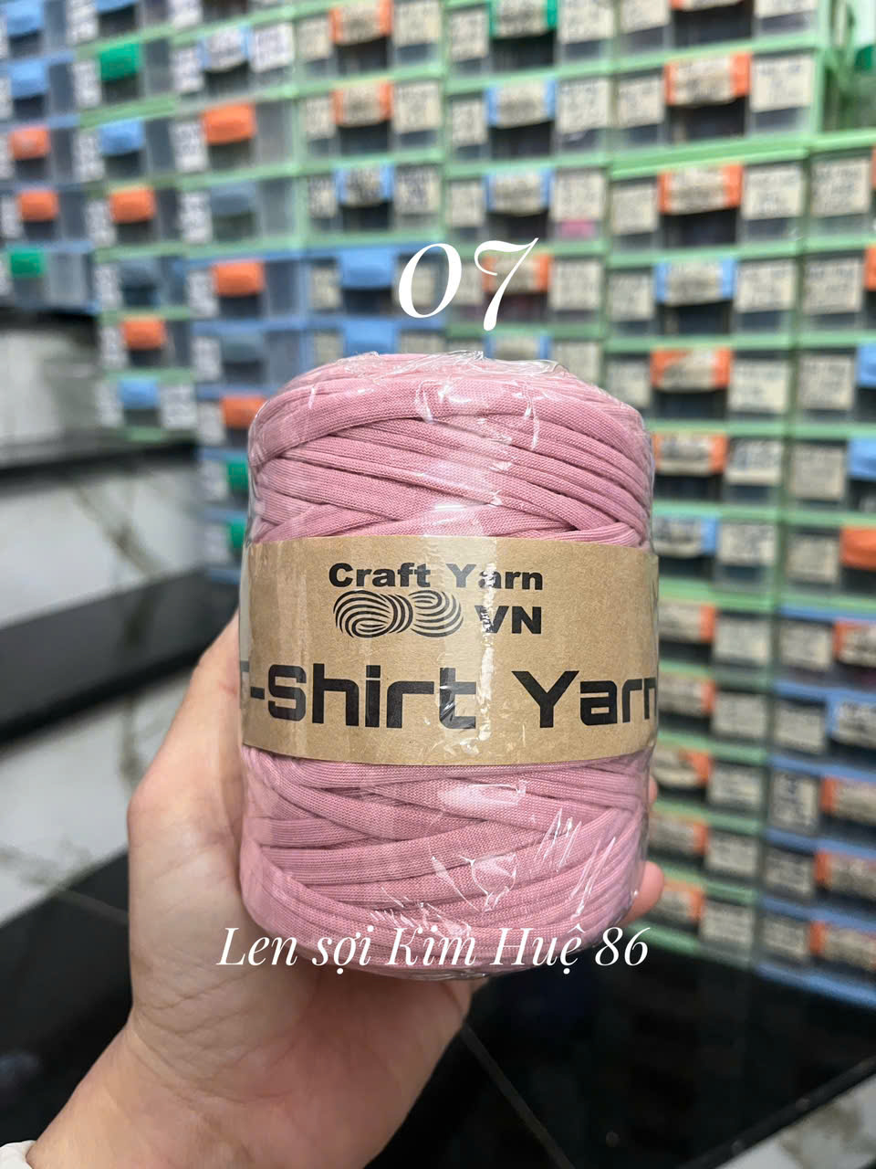 Sợi vải trơn T-shirt Yarn cuộn 250g