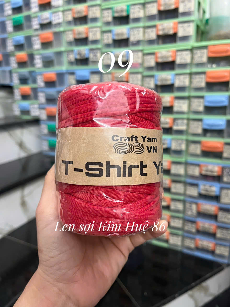 Sợi vải trơn T-shirt Yarn cuộn 250g