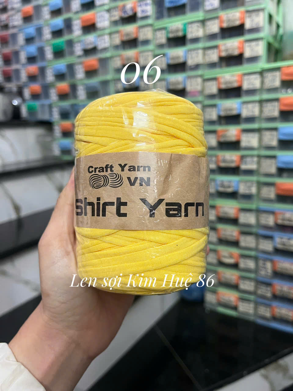 Sợi vải trơn T-shirt Yarn cuộn 250g