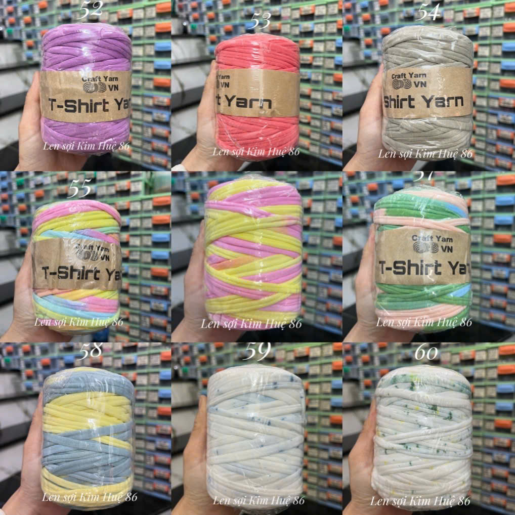 Sợi vải trơn T-shirt Yarn cuộn 250g