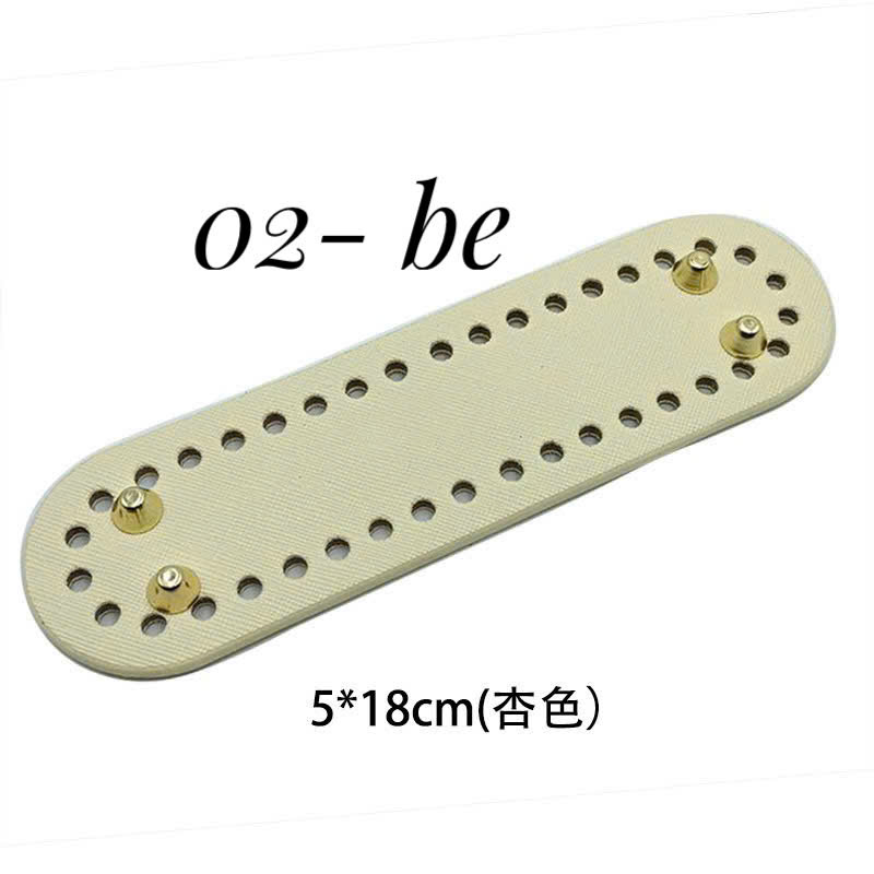 Đế da PU có đục lỗ sẵn kích thước 18*5cm
