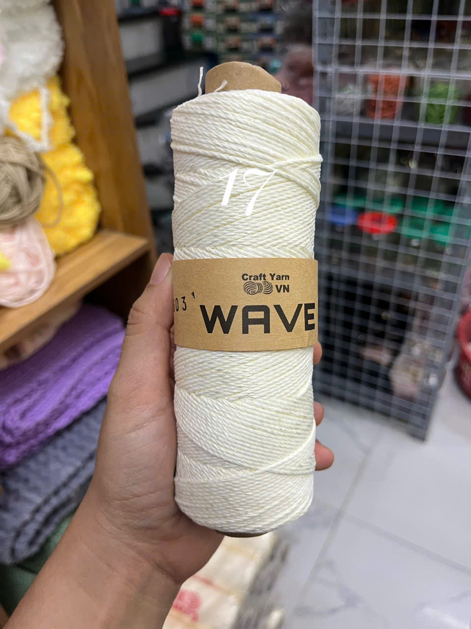 Sợi WAVE Craft Yarn VN móc mũ, túi xách ( cuộn 125g)