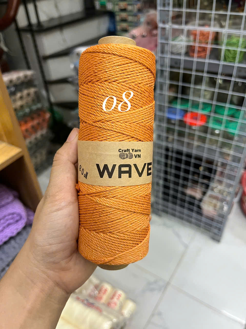 Sợi WAVE Craft Yarn VN móc mũ, túi xách ( cuộn 125g)