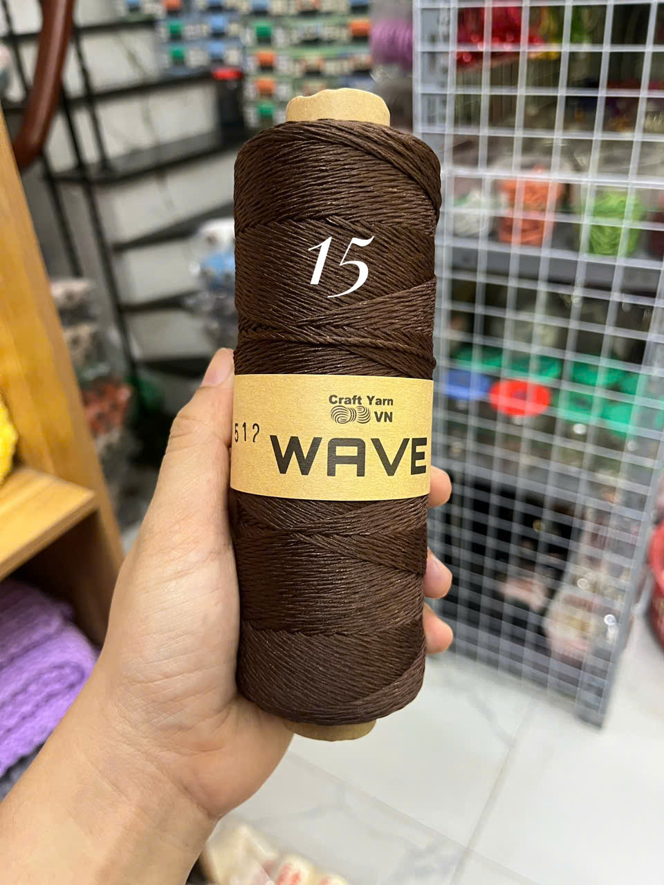 Sợi WAVE Craft Yarn VN móc mũ, túi xách ( cuộn 125g)