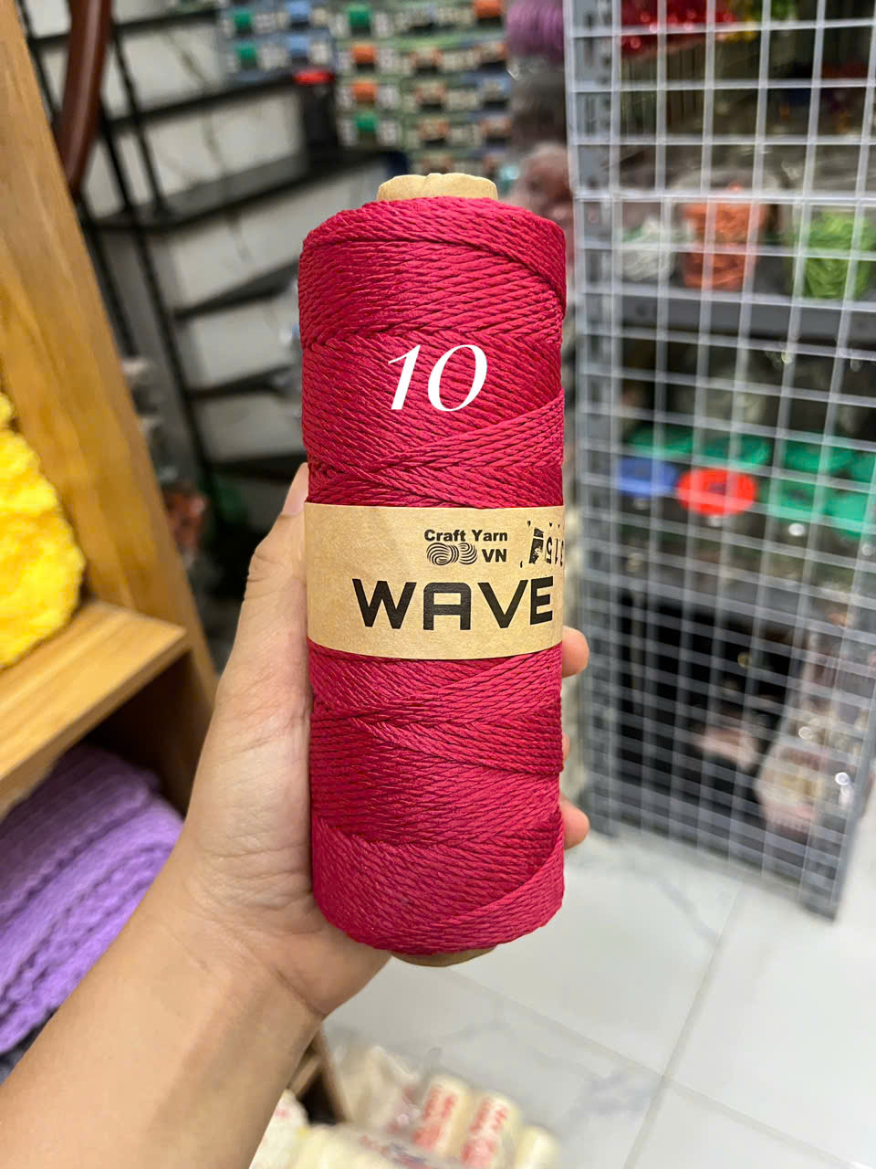 Sợi WAVE Craft Yarn VN móc mũ, túi xách ( cuộn 125g)