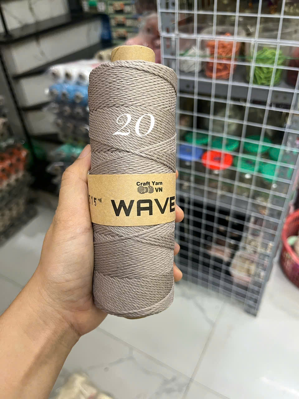 Sợi WAVE Craft Yarn VN móc mũ, túi xách ( cuộn 125g)