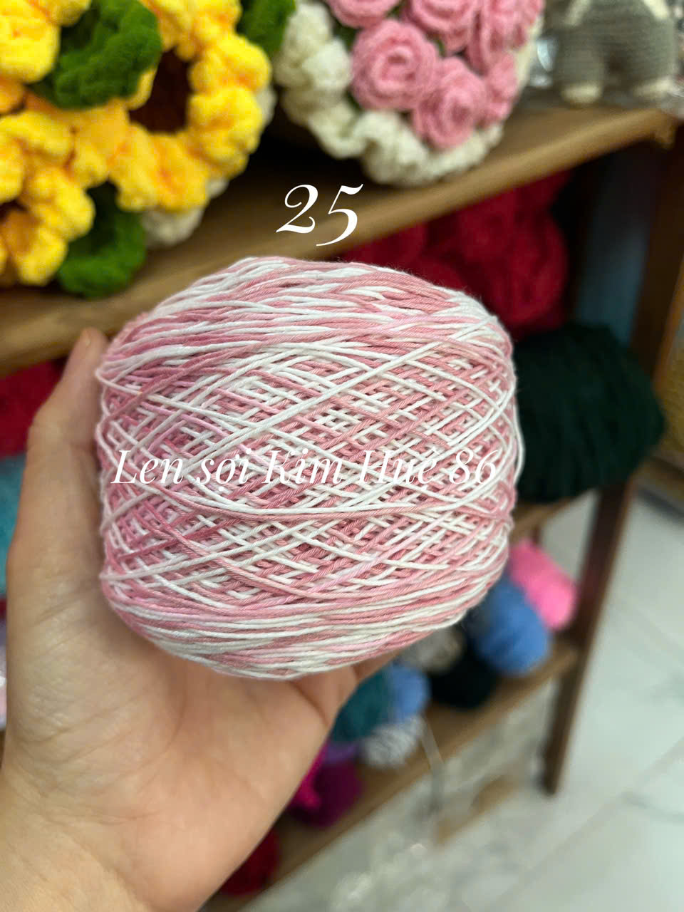Sợi Cotton Việt Nam 1mm màu loang
