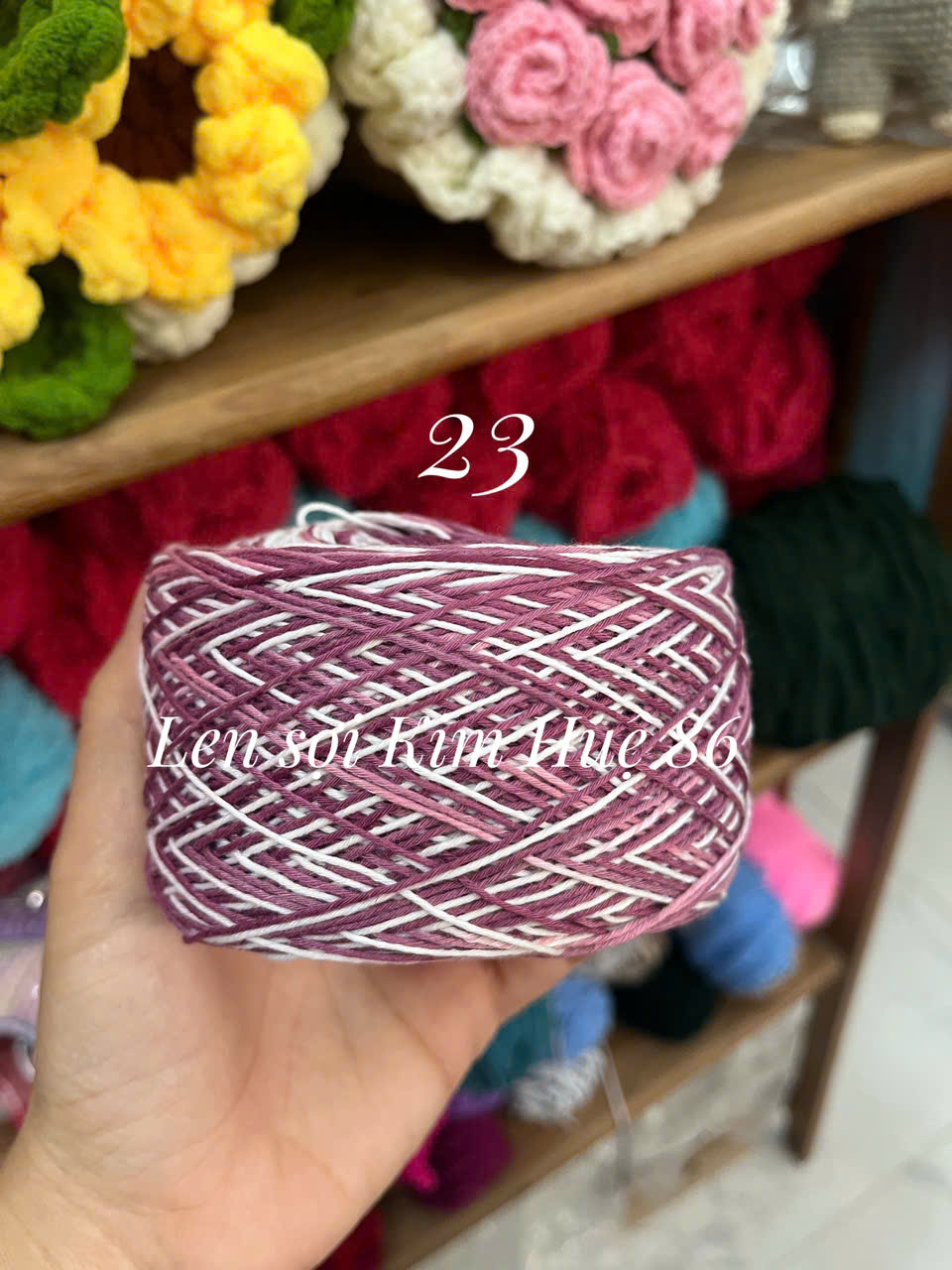 Sợi Cotton Việt Nam 1mm màu loang