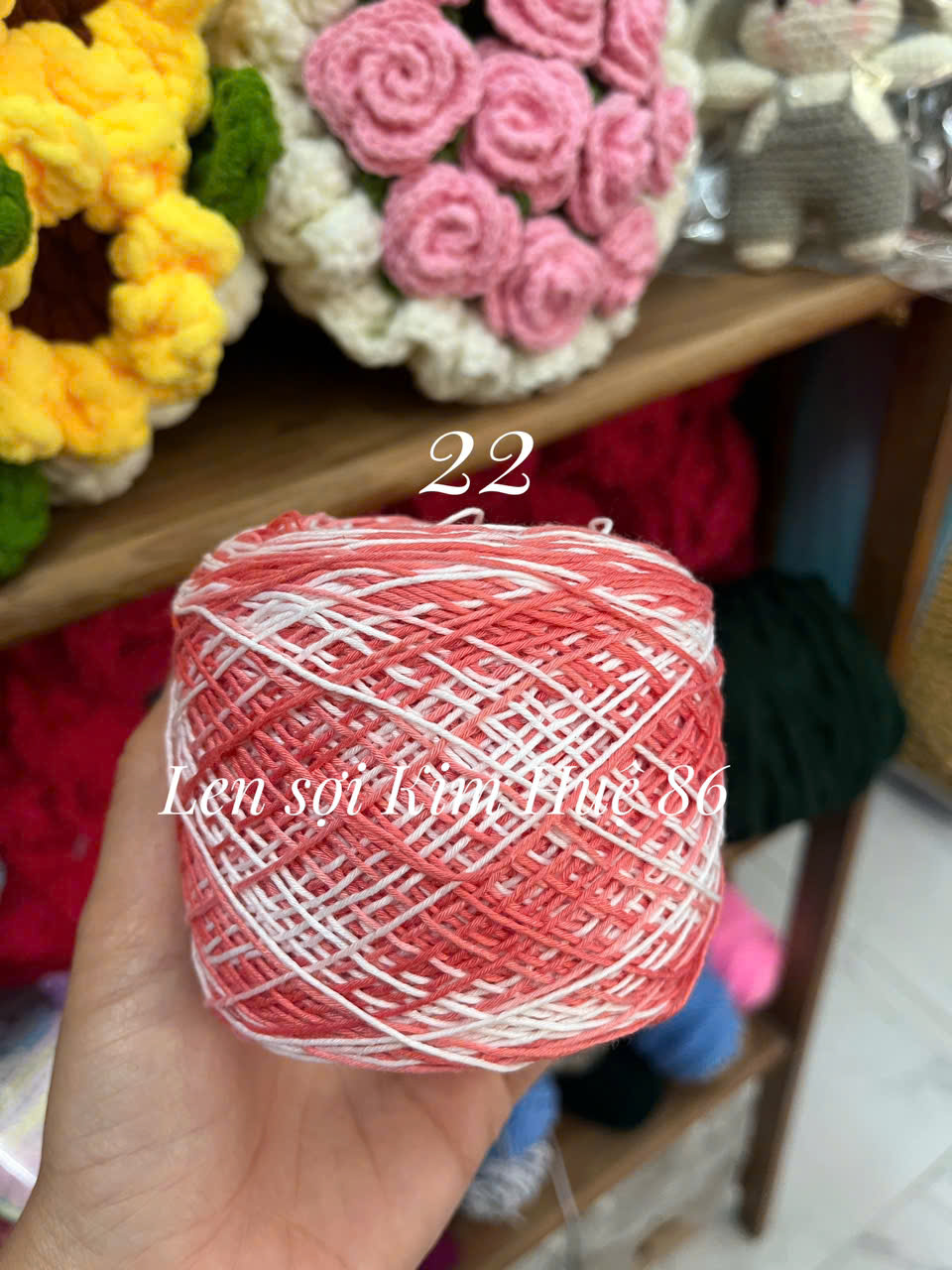 Sợi Cotton Việt Nam 1mm màu loang