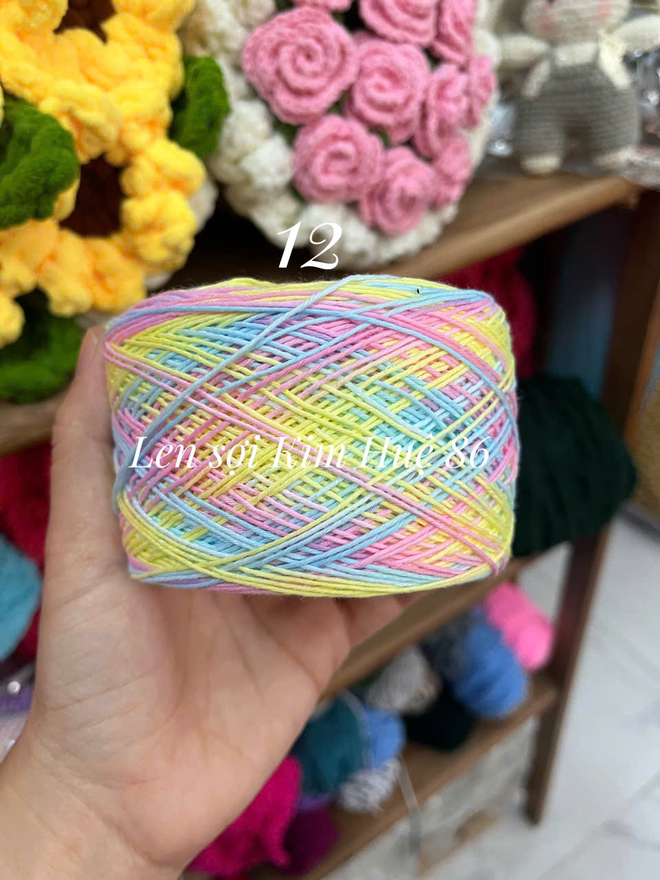 Sợi Cotton Việt Nam 1mm màu loang