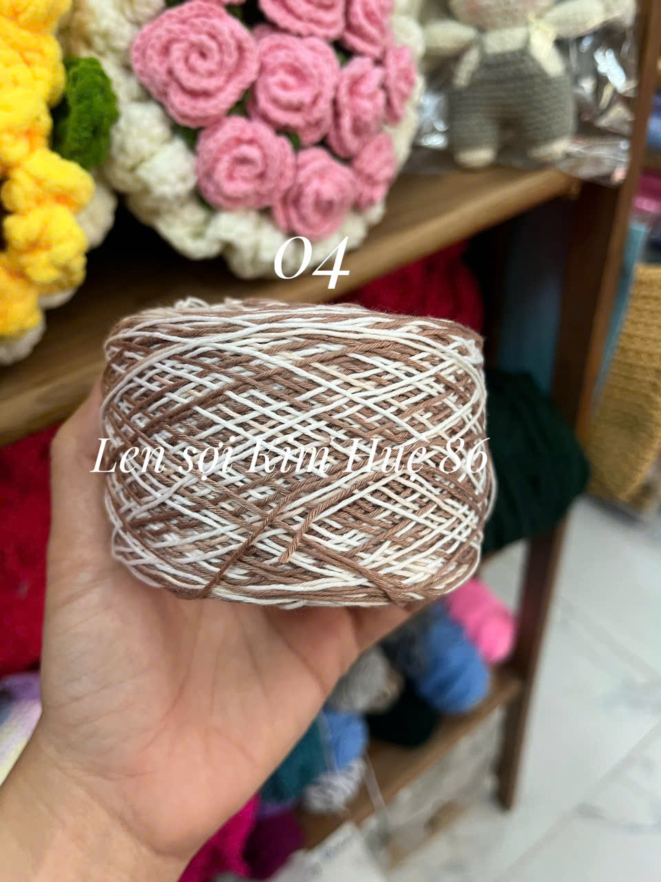 Sợi Cotton Việt Nam 1mm màu loang