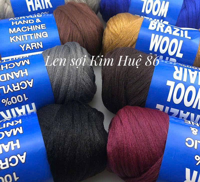 Len làm tóc búp bê- len tóc Wool Hair ( cuộn 70g)