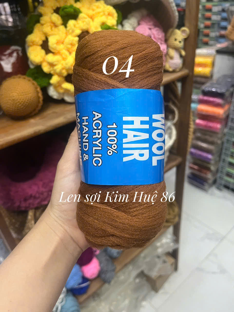 Len làm tóc búp bê- len tóc Wool Hair ( cuộn 70g)