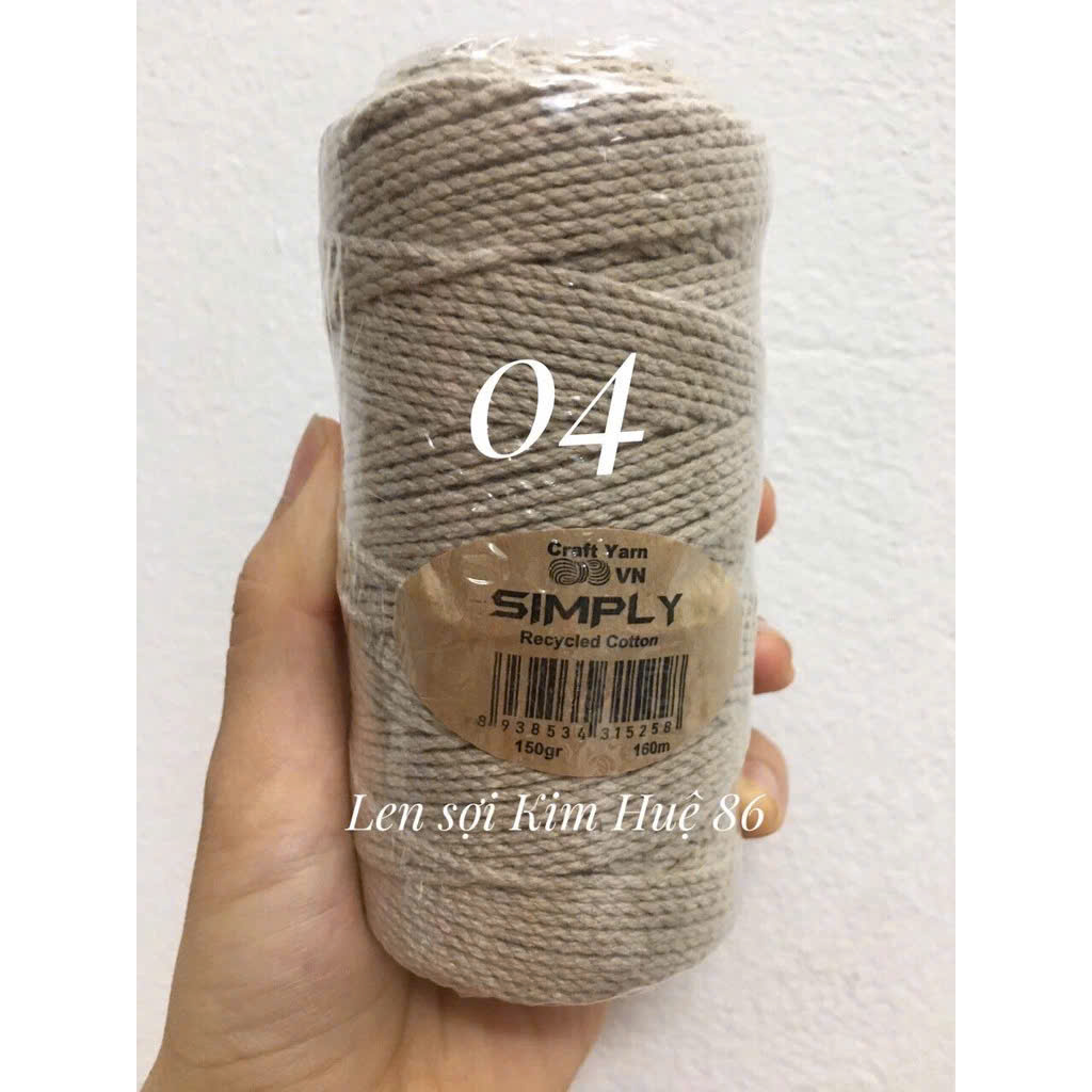Sợi Simply cotton 150gr